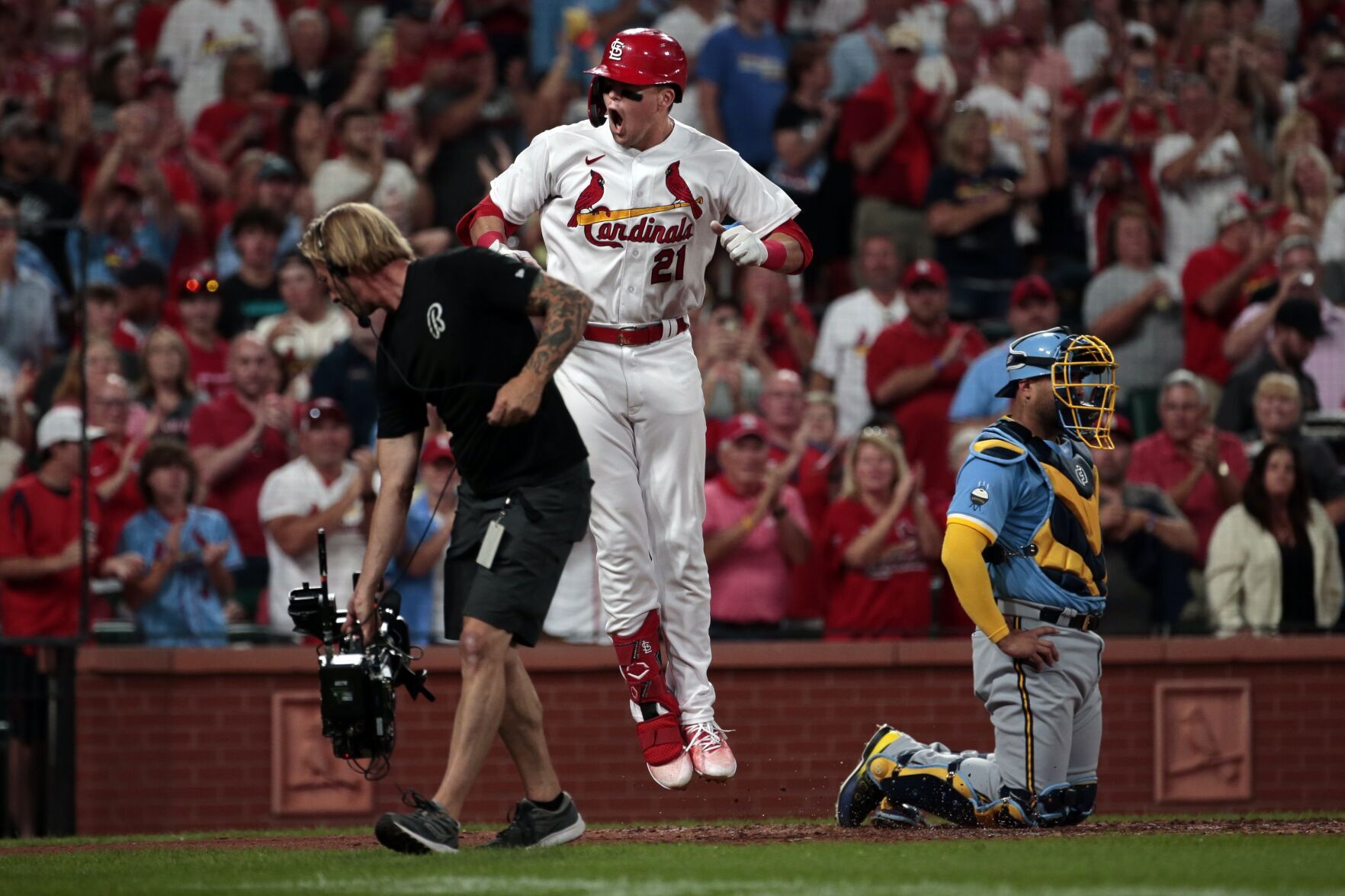 Cardinals, Brewers at Busch